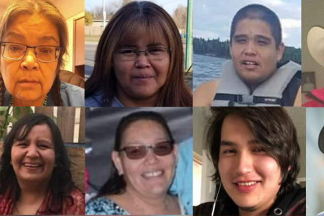 <p>The nine people who were killed on James Smith Cree Nation on Sunday are pictured alongside the one person who was killed in the Saskatchewan village of Weldon. They include: Thomas Burns, Carol Burns, Gregory Burns, Lydia Gloria Burns, Bonnie Burns, Earl Burns, Lana Head, Christian Head, and Robert Sanderson of the First Nation and Wesley Petterson of Weldon</p>