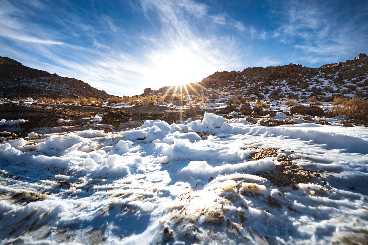 For real snow, head to the Tabuk mountains where you can hike and sledge amid the dramatic mountains