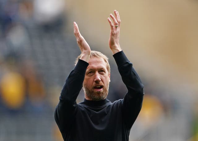 <p>Graham Potter, pictured, has moved closer to being installed as the new Chelsea manager (Zac Goodwin/PA)</p>