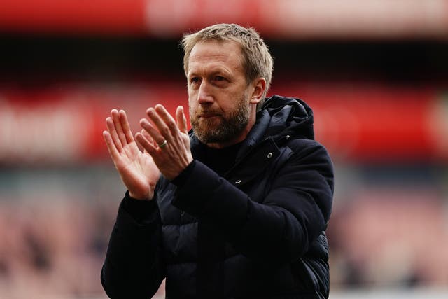 Chelsea were expected to hold talks with Graham Potter, pictured, over the vacant manager’s job (Aaron Chown/PA)