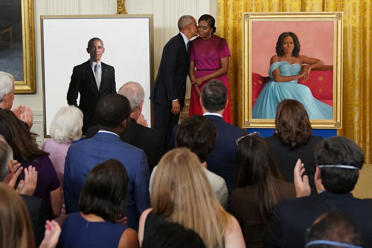 Obama praises Biden for guiding US through ‘perilous times’ at portrait unveiling: ‘The country is better off’