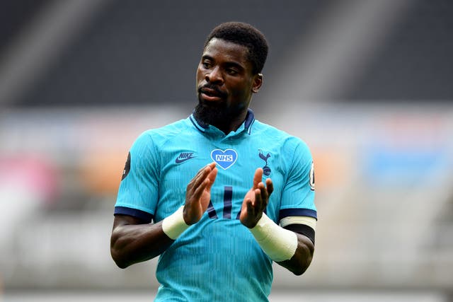 Serge Aurier has joined Nottingham Forest subject to visa approval (Michael Regan/PA)