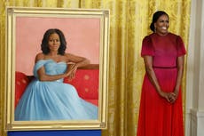 Michelle Obama has a dig at Donald Trump in White House portrait remarks: ‘Once our time is up, we move on’