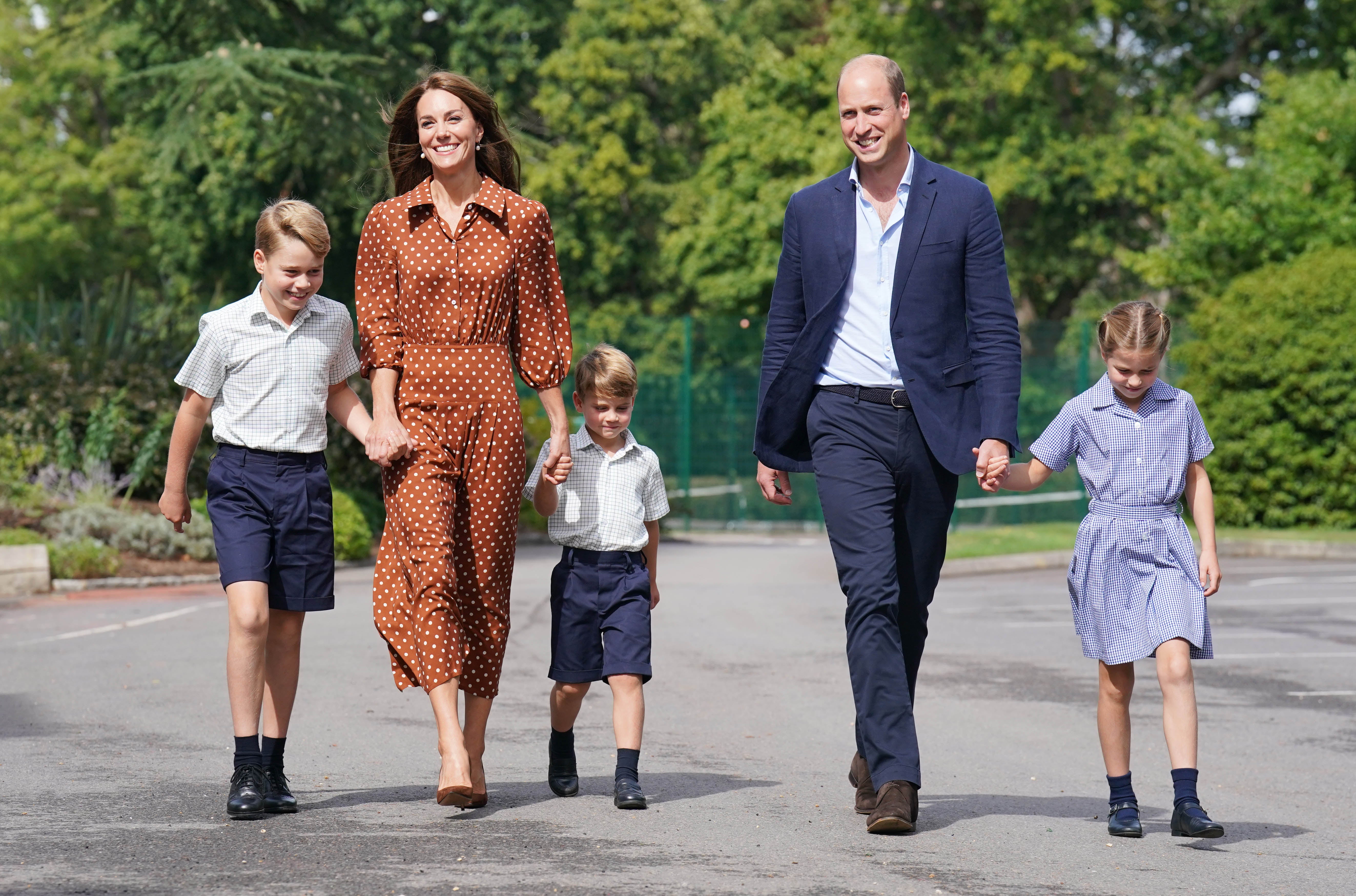 The Duke and Duchess of Cambridge and their children (Jonathan Brady/PA)