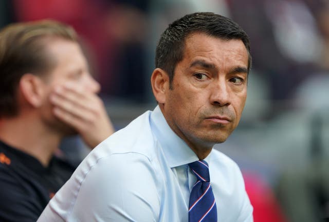Giovanni van Bronckhorst says Rangers cannot compete in Champion League (Zac Goodwin/PA)