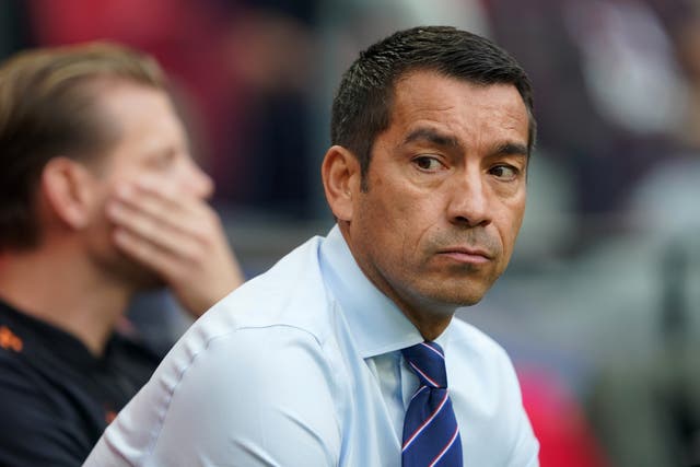 Giovanni van Bronckhorst says Rangers cannot compete in Champion League (Zac Goodwin/PA)