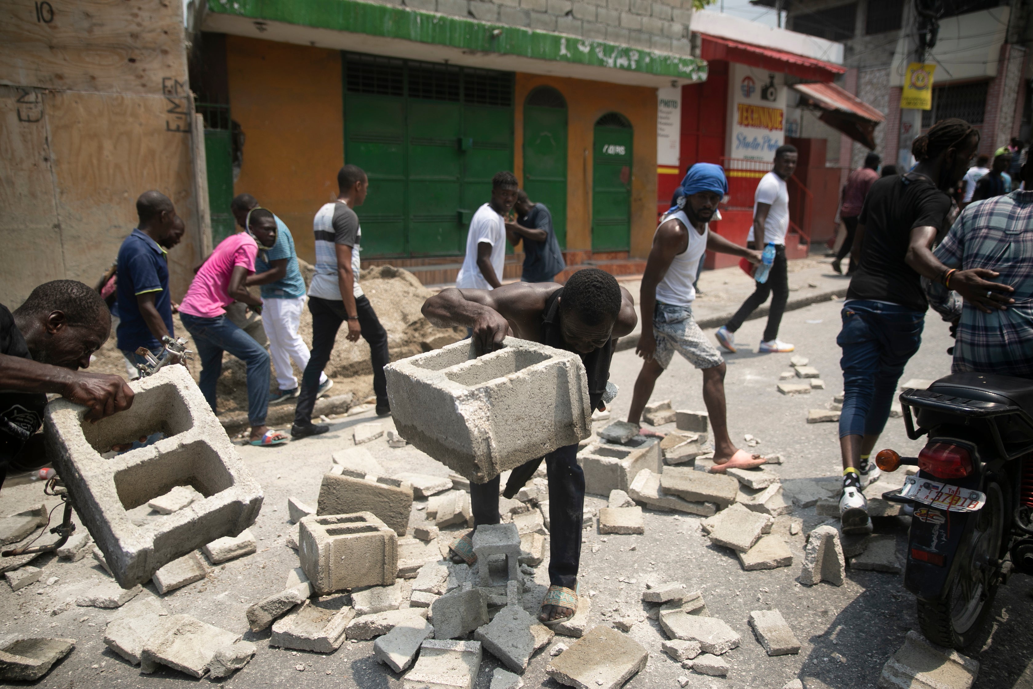 APTOPIX Haiti Protest