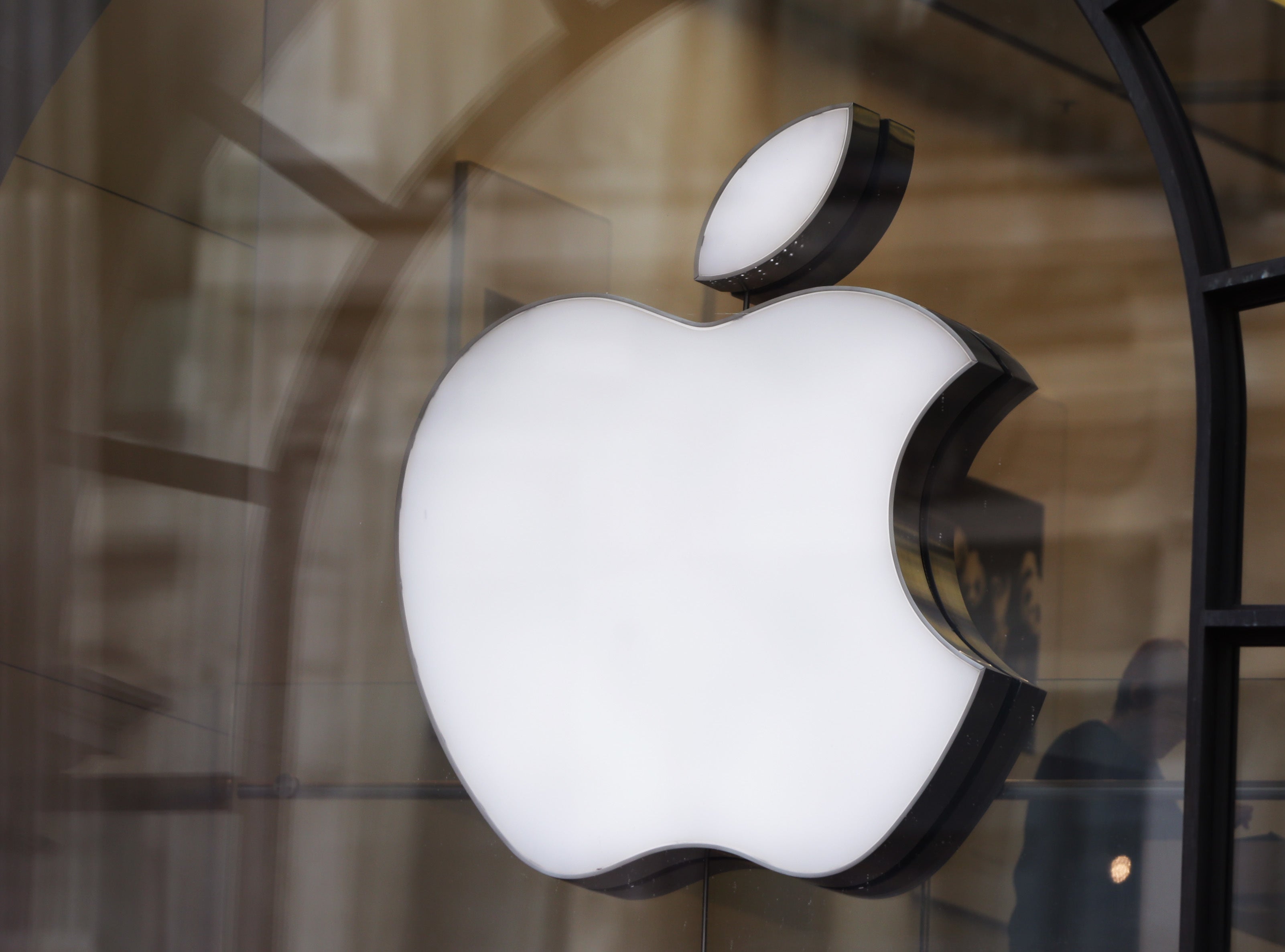The logo in the window of the Apple Store on Regent Street, London. The technology giant has smashed the global record for quarterly profits after racking up a surplus of 18 billion US dollars (£11.9 billion).