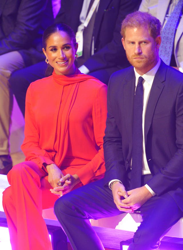 The Duke and Duchess of Sussex (Peter Byrne/PA)