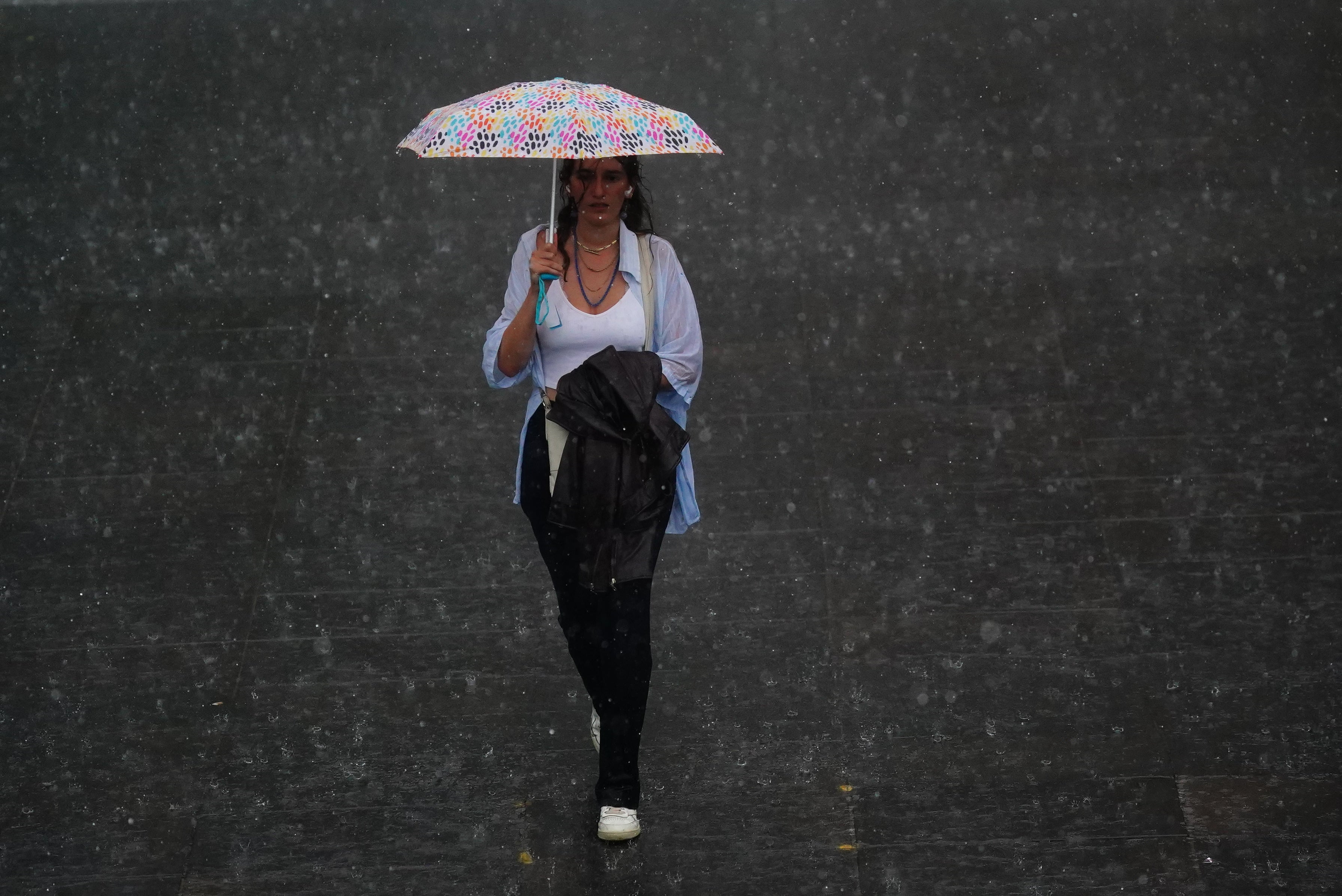 Weather warning for rain in place as downpours set to continue (Victoria Jones/PA)