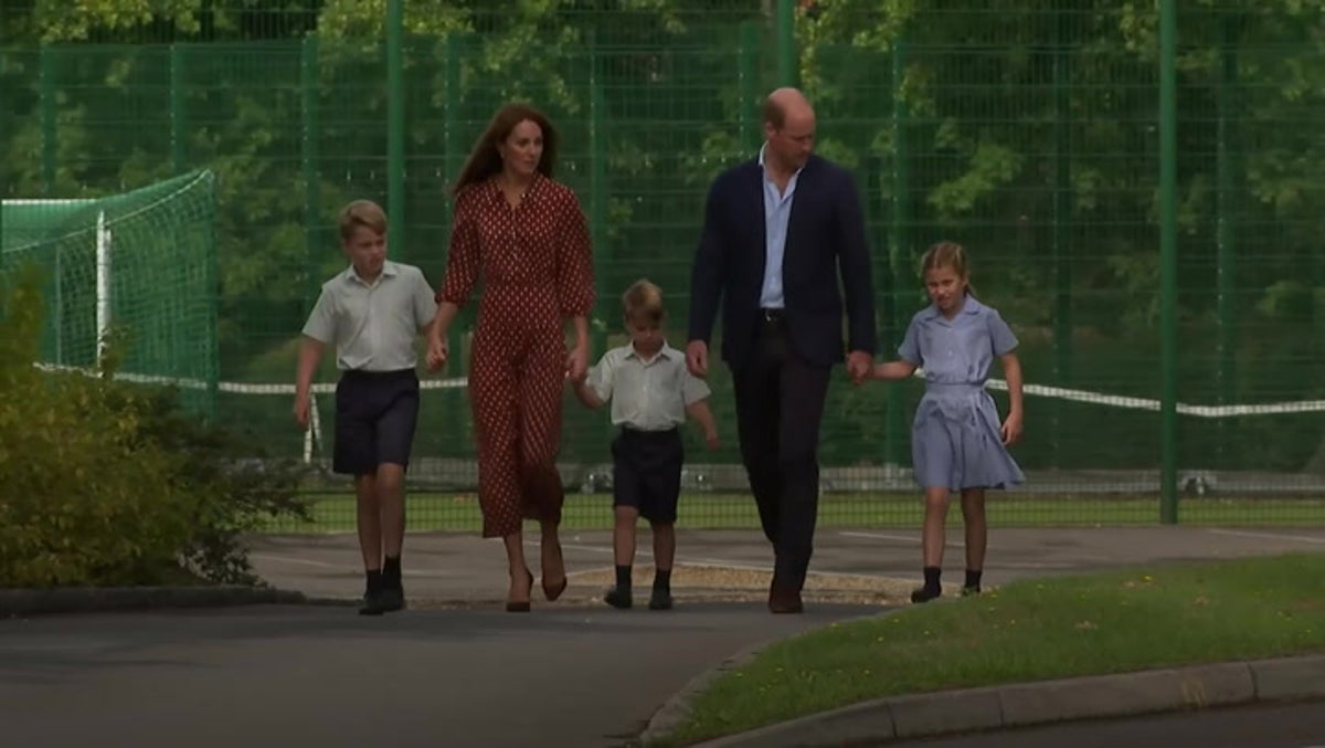 William and Kate bring George, Charlotte and Louis to new school ahead of first day