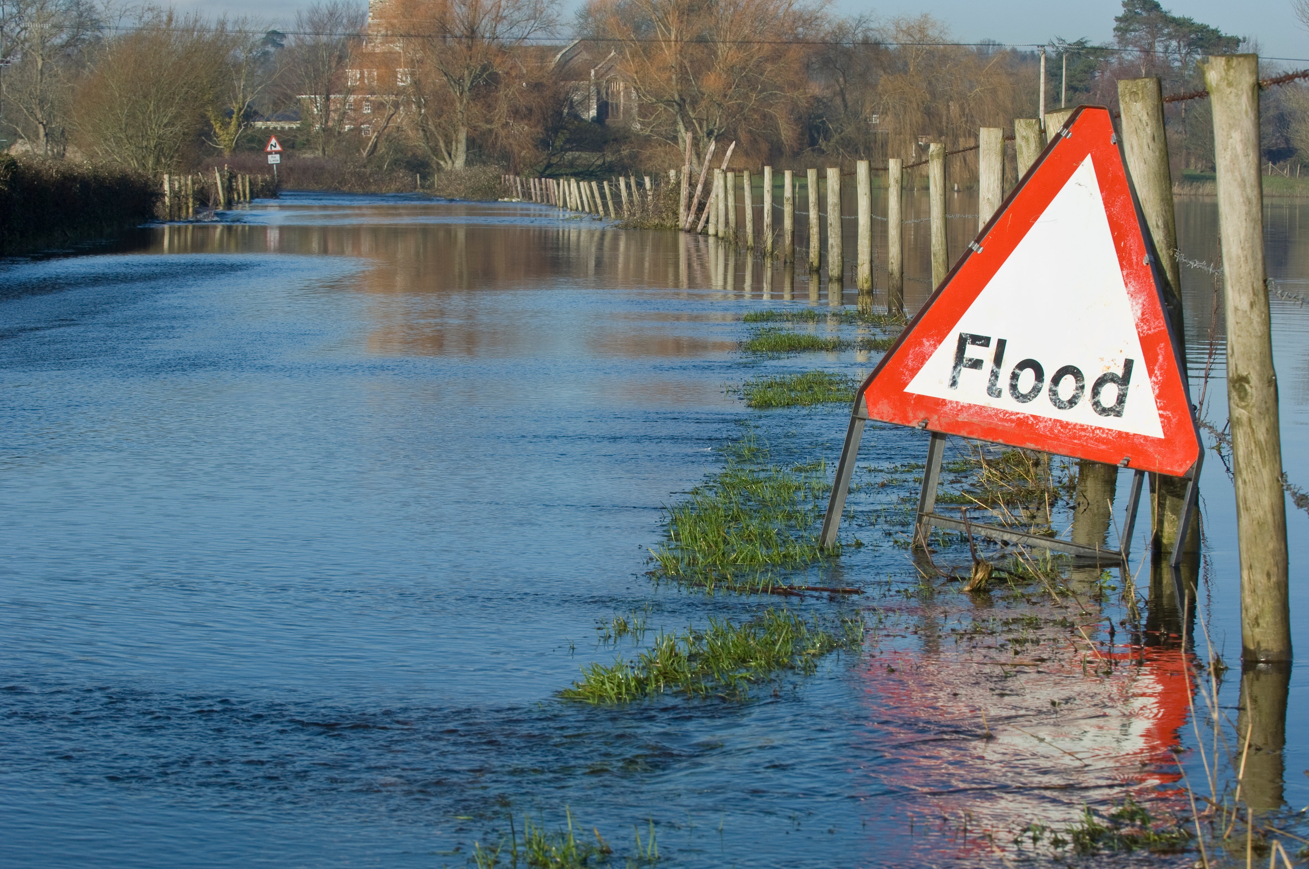 Flood warnings are in place for areas in England, with heavy rain expected across the country