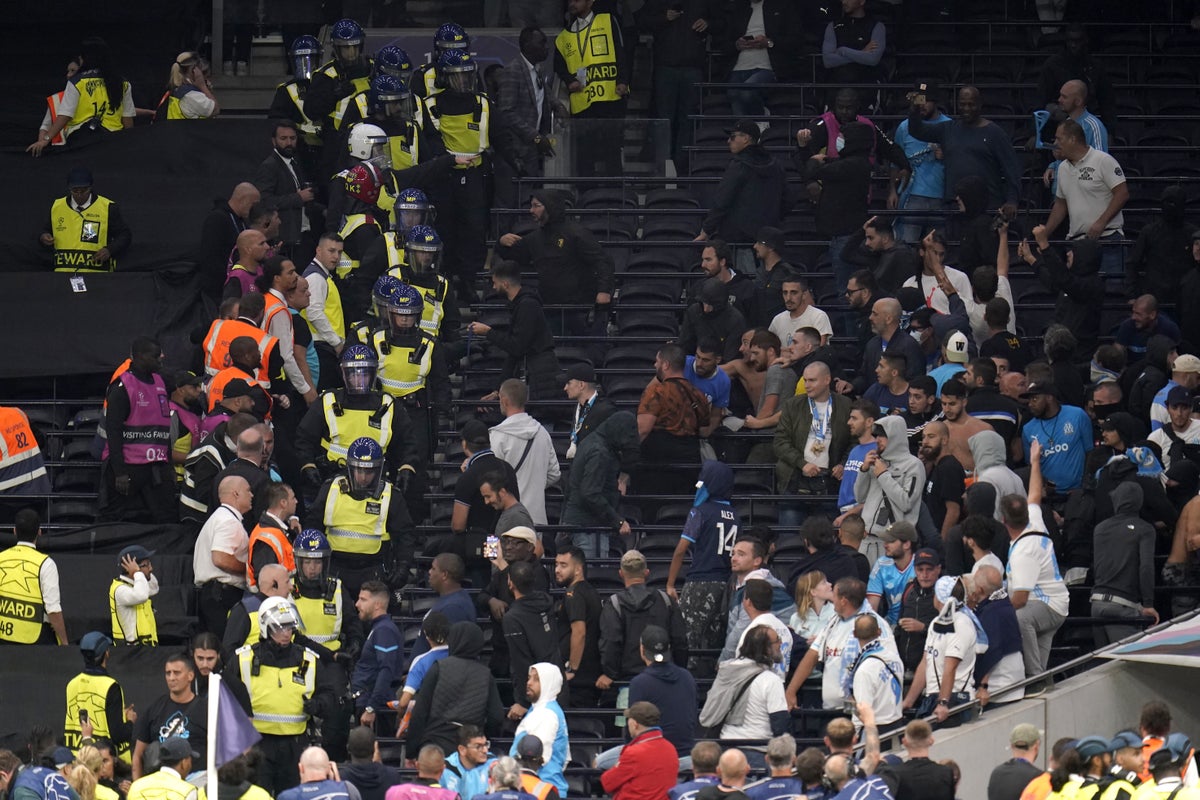 Tottenham vs Marseille: Police arrest five after crowd trouble