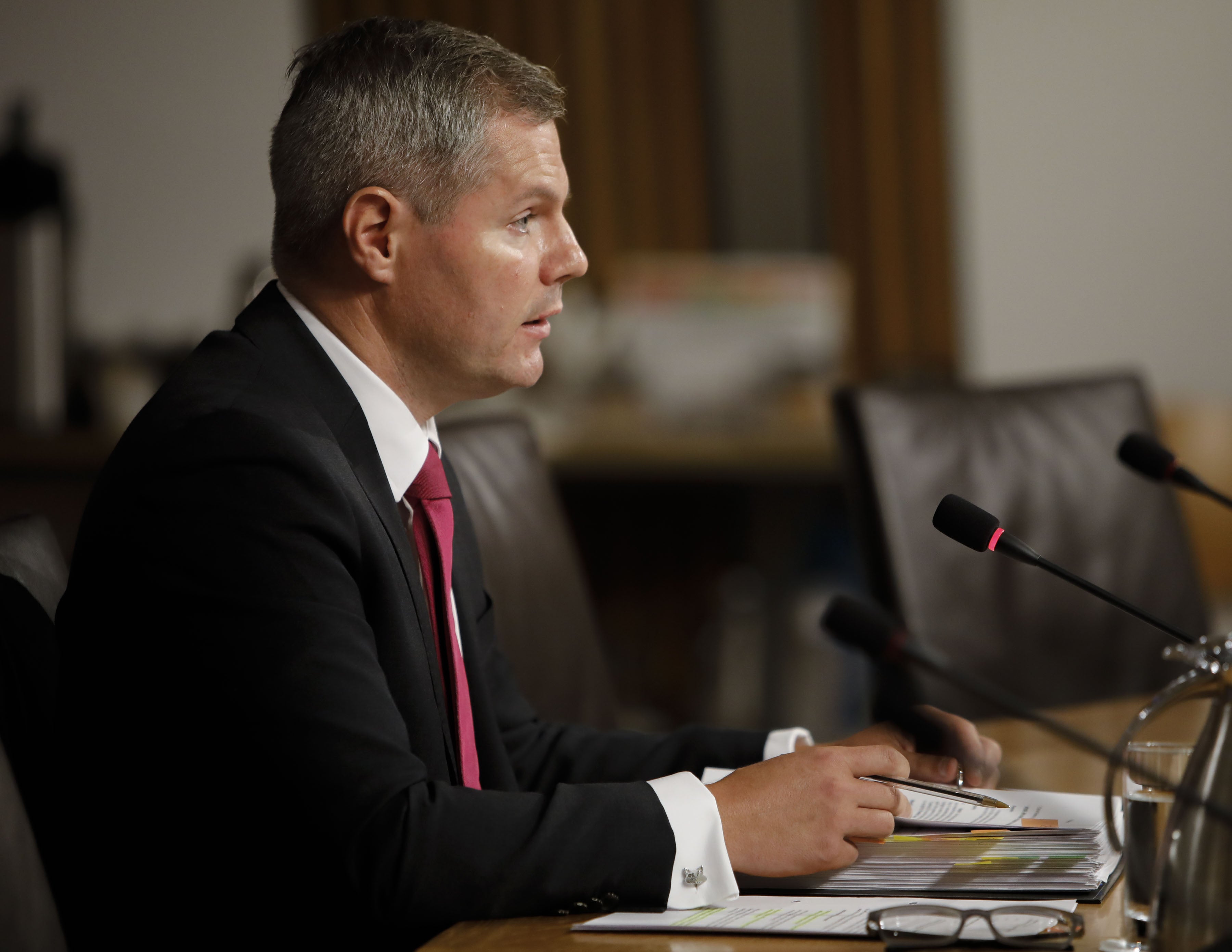 Derek Mackay faced the Public Audit Committee in his first Holyrood appearance in more than two years (Andrew Cowan/Scottish Parliament/PA)