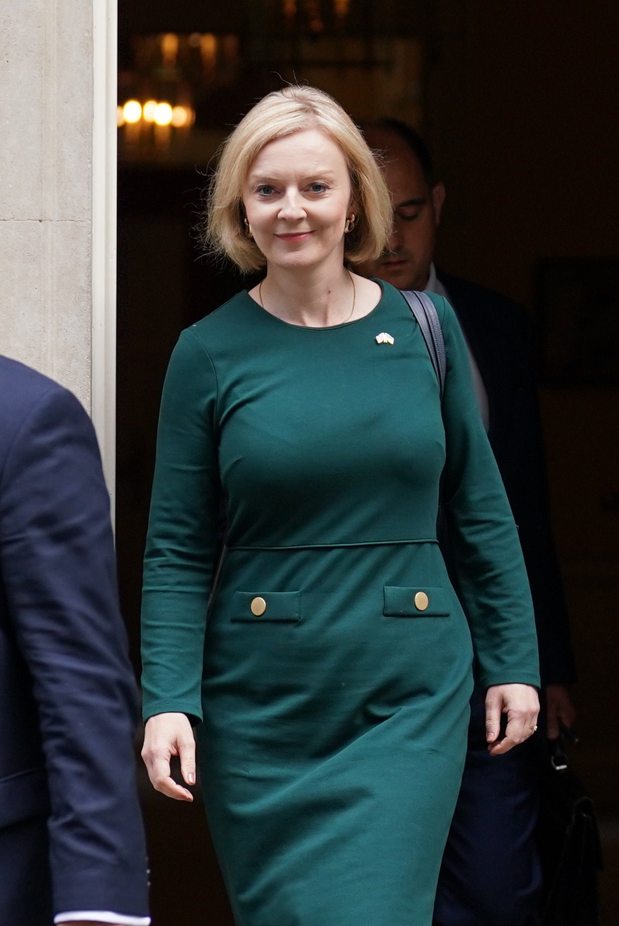 Prime Minister Liz Truss leaves 10 Downing Street for the House of Commons (Kirsty O’Connor/PA)