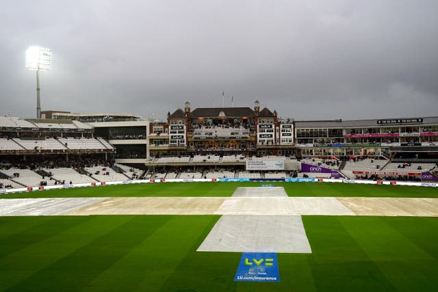 Rain delayed the start of the third Test between England and South Africa (John Walton/PA)