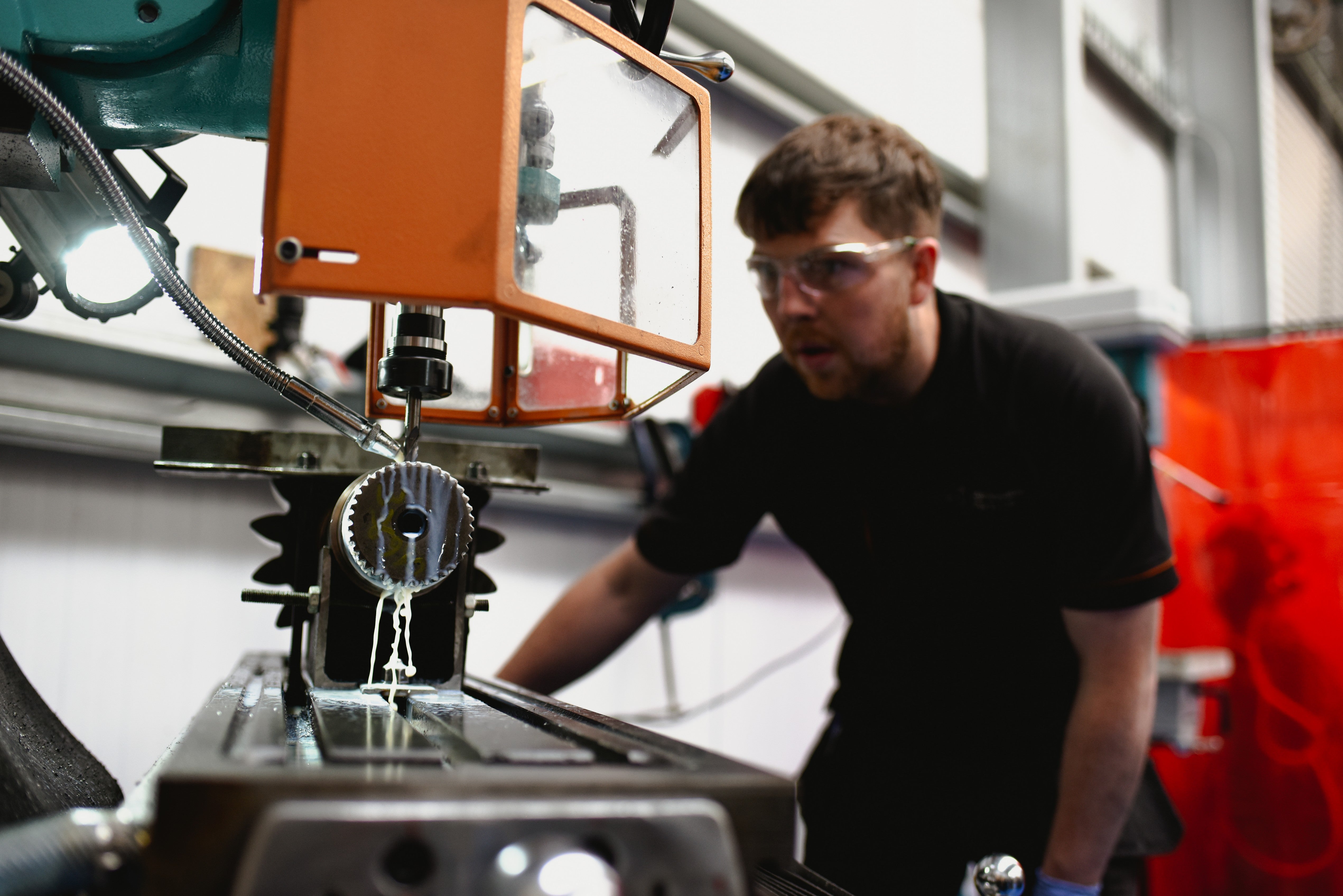 <p>Gavin MacMillan at work in the innovation centre outside Lochgilphead  </p>