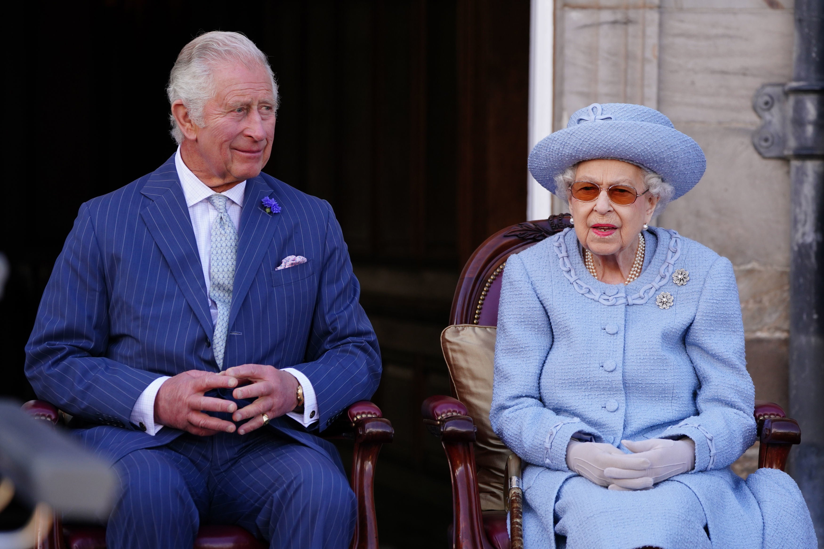 The Prince of Wales and the Queen in June