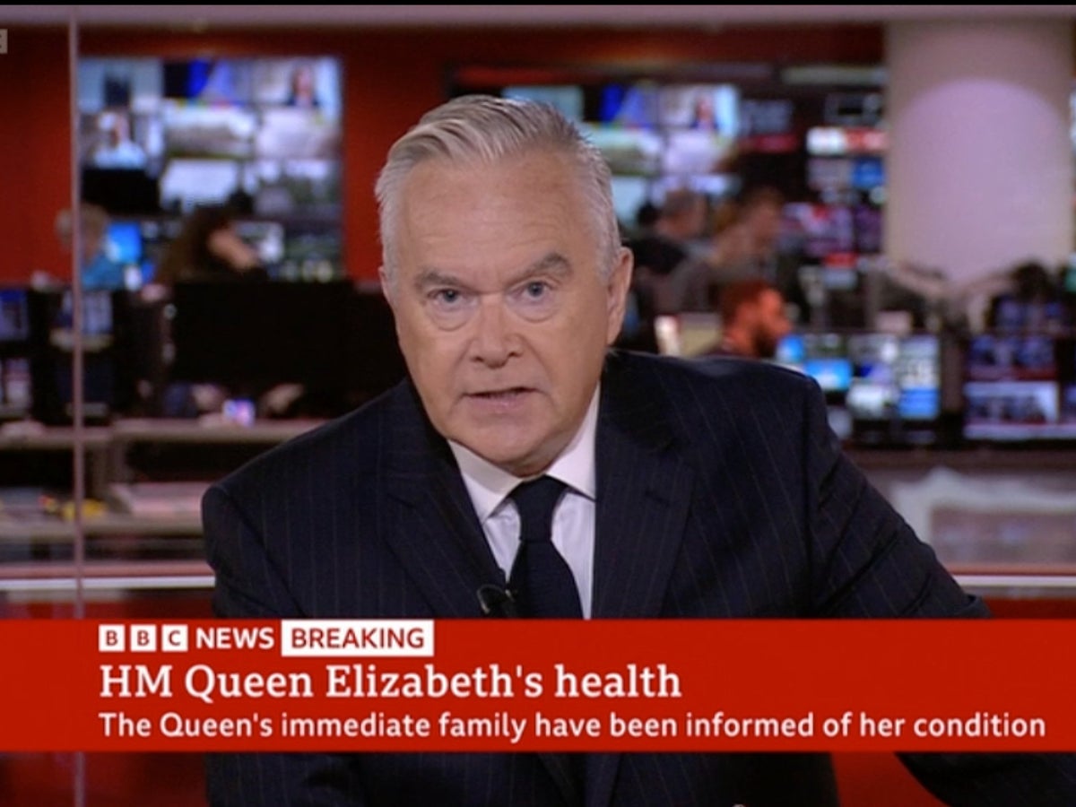 BBC news presenters wear black as schedule pulled over Queen health fears