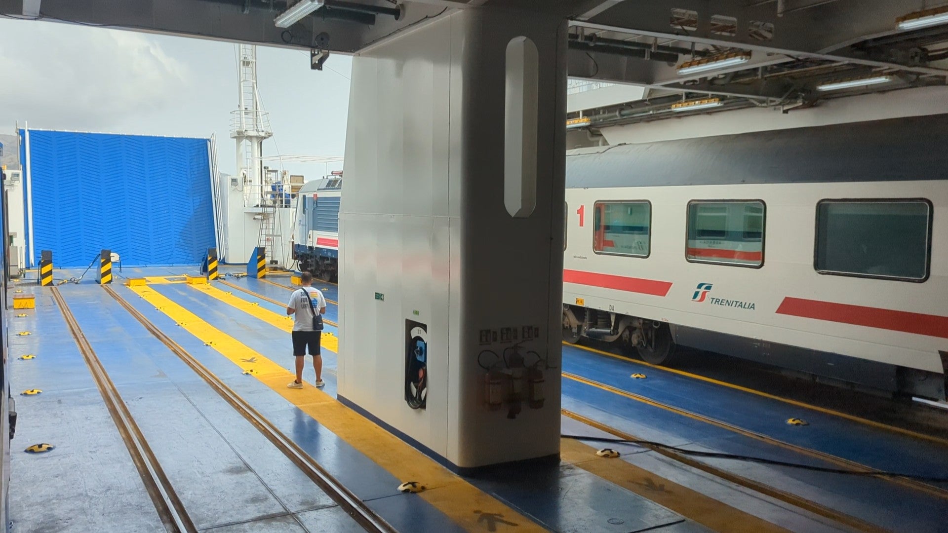 The iconic Sicily train ferry