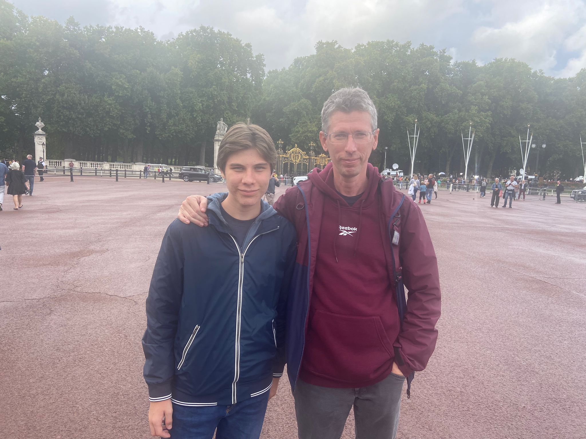 Andrea Sbalcheiero was visiting from Milan with his son Luca