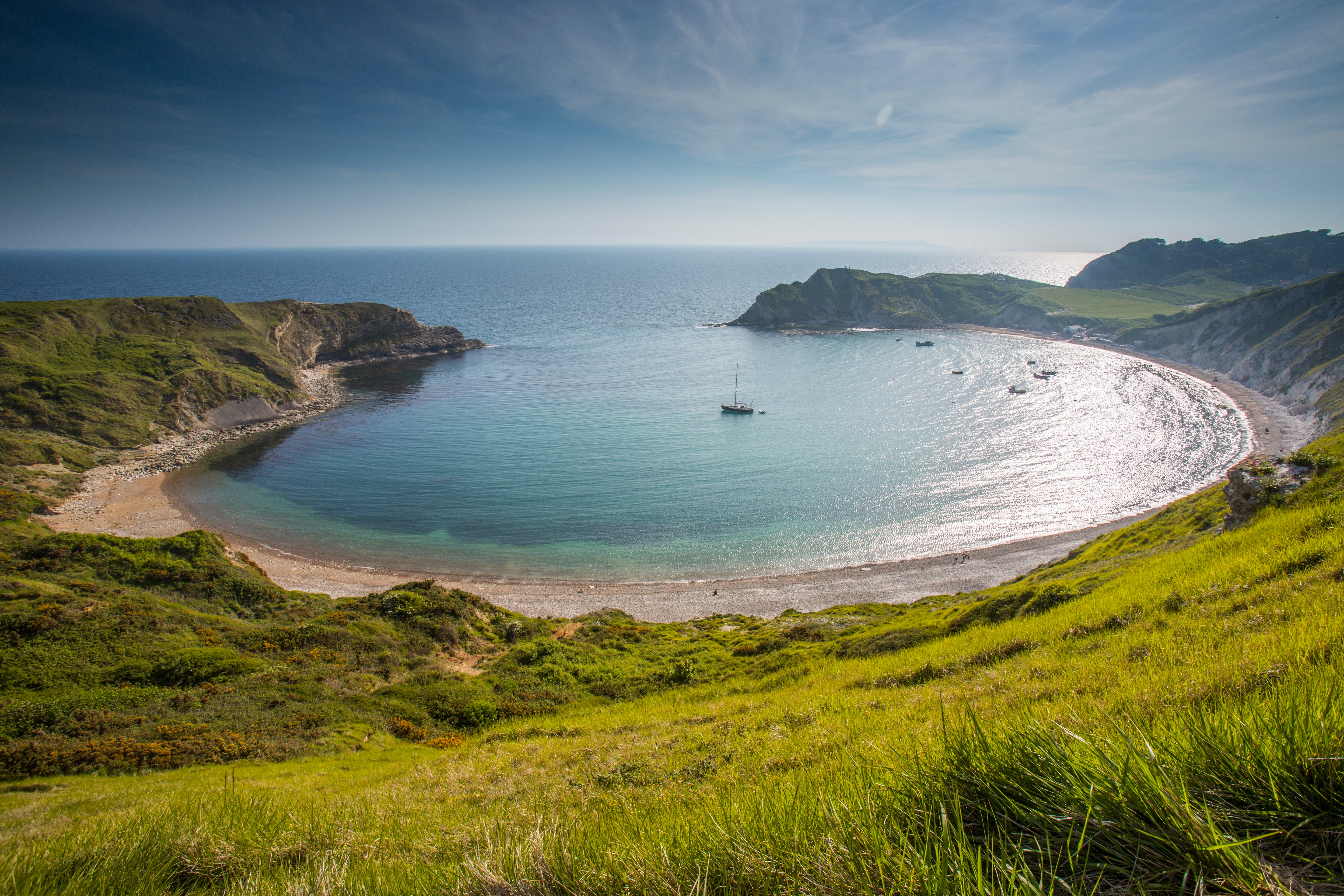 Lulworth Cove on the Jurassic coast