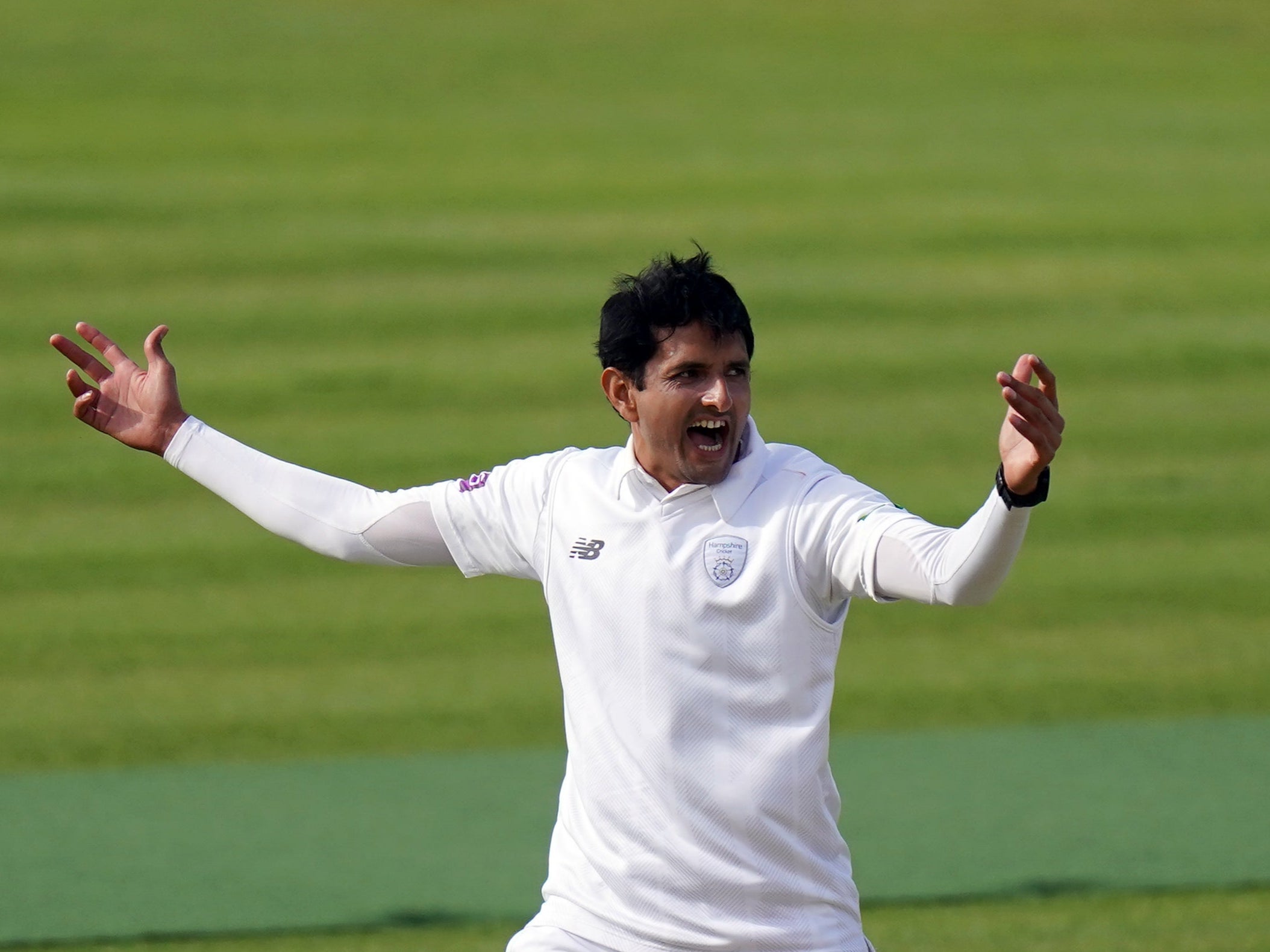 Mohammad Abbas starred for Hampshire (Adam Davy/PA)