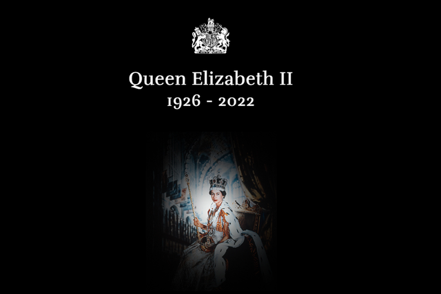The royal website has been updated following the death of the Queen (royal.uk/PA)