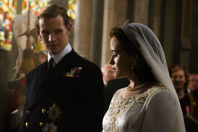 <p>Matt Smith and Claire Foy in The Crown (Alex Bailey/Netflix)</p>