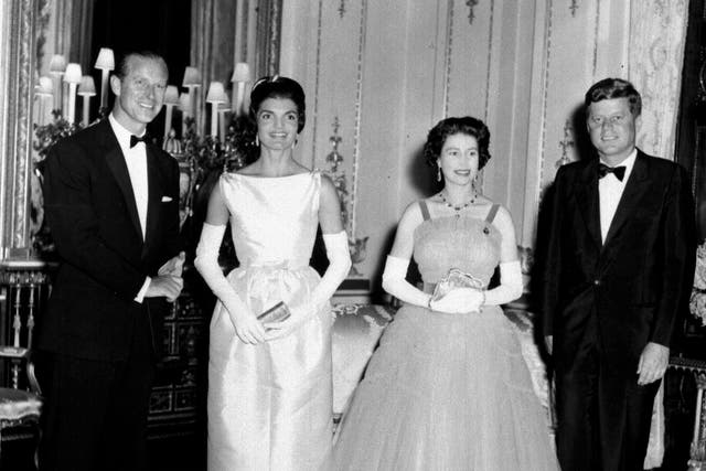 American President John F Kennedy and his wife Jacqueline with the Queen and the Duke of Edinburgh (PA)