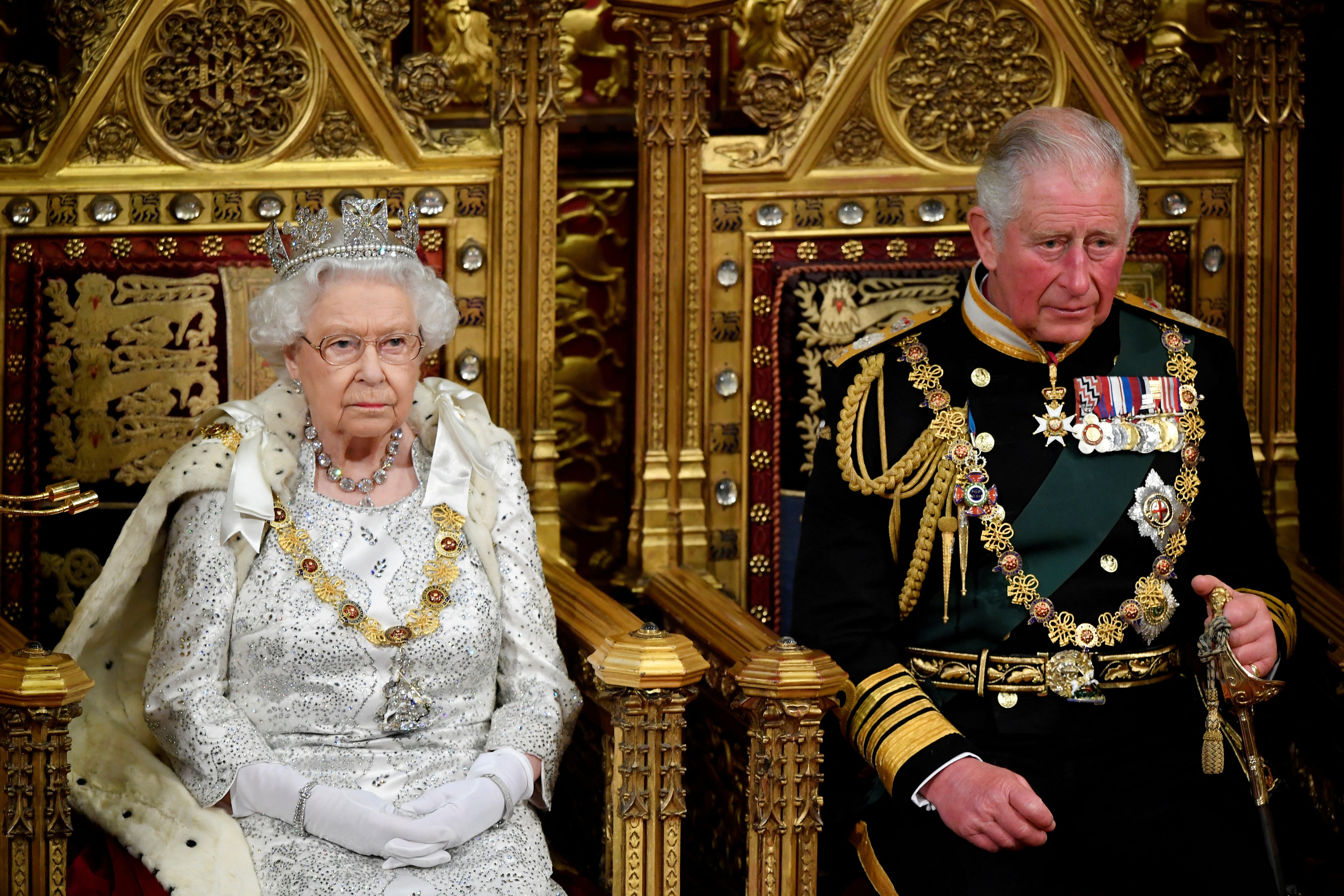 The Queen and the then Duke of Cornwall, who is now King Charles III, in 2019