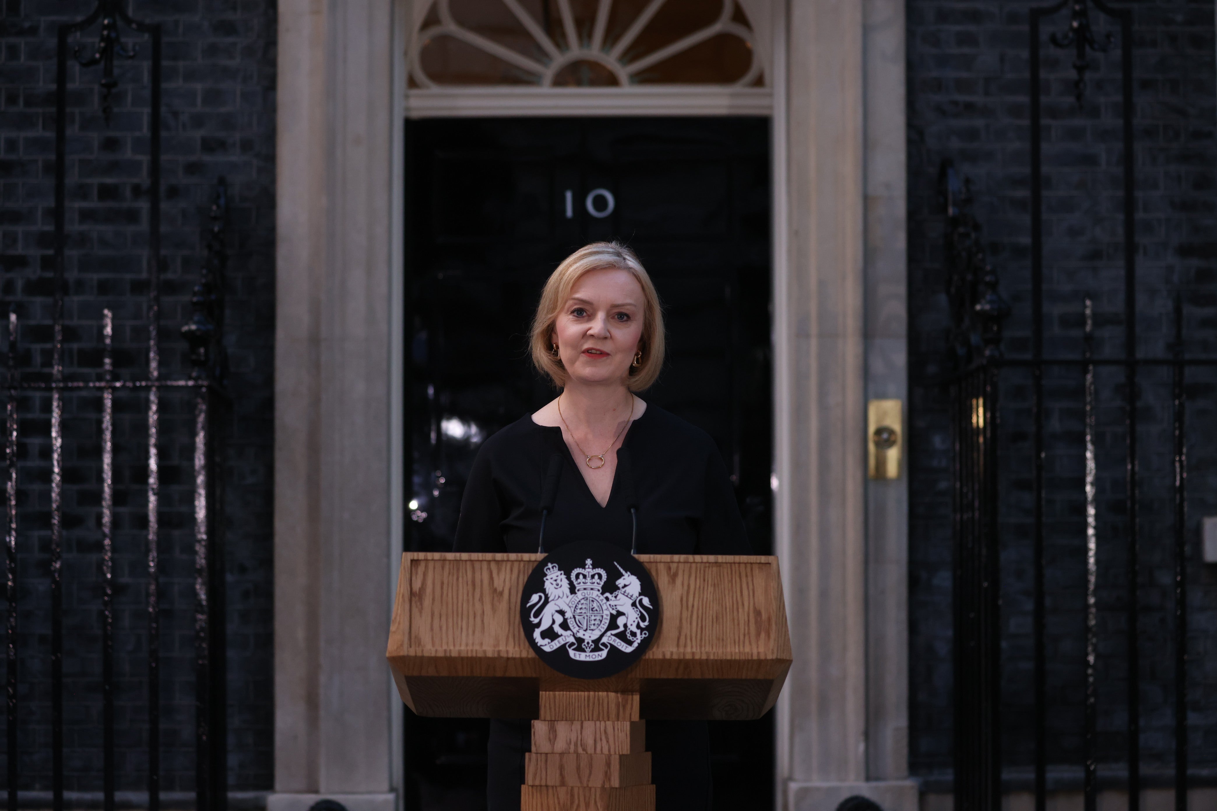 Prime minister Liz Truss addresses the nation following the Queen’s death