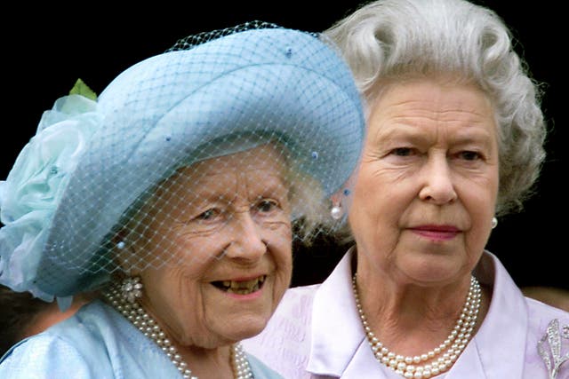 Queen Elizabeth The Queen Mother celebrating her 100th birthday from the balcony of Buckingham Palace with her daughter Queen Elizabeth II (PA)