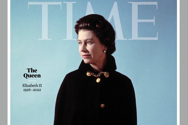 <p>Time magazine honours Queen Elizabeth II with commemorative cover after she dies aged 96</p>