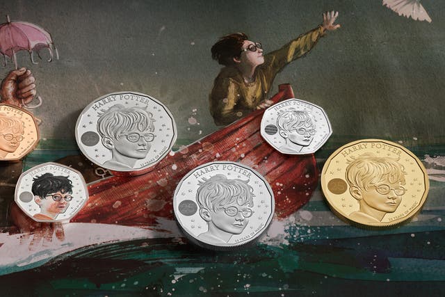 New Harry Potter coins have been unveiled by the Royal Mint (Royal Mint/PA)