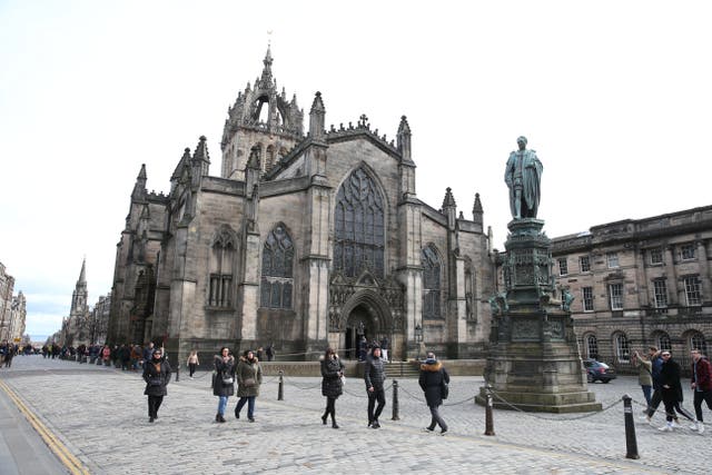 St Giles Cathedral in Edinburgh (PA)