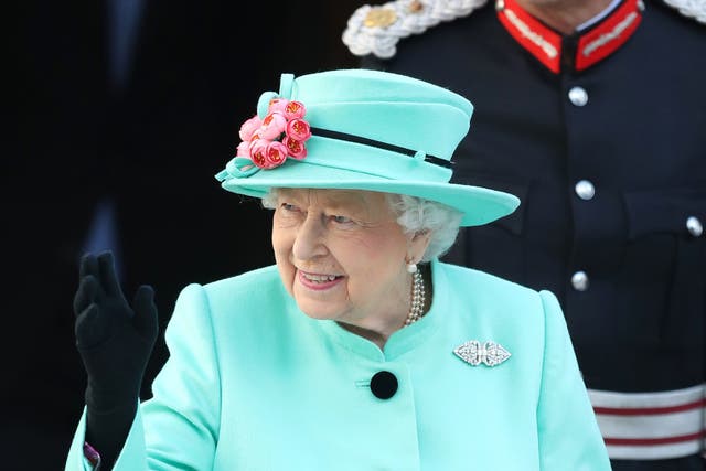 The Queen on a visit to the Lexicon shopping centre in Bracknell in 2018 (Andrew Matthews/PA)
