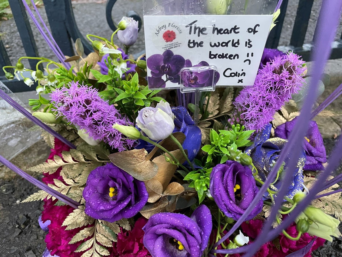 Floral tributes reveal sadness in village with royal…