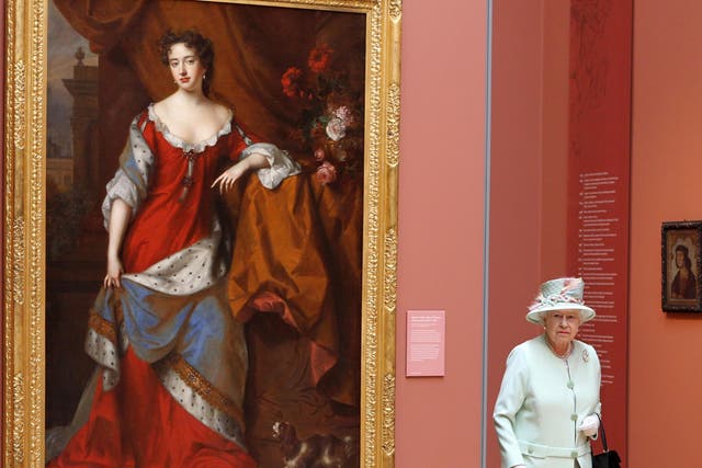 The Queen during a visit to the Scottish National Portrait Gallery in Edinburgh (Andrew Milligan/PA)