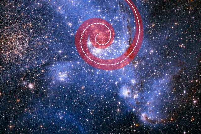 <p>The spiral arm of the star cluster NGC 346, located in the Small Magellanic Cloud</p>