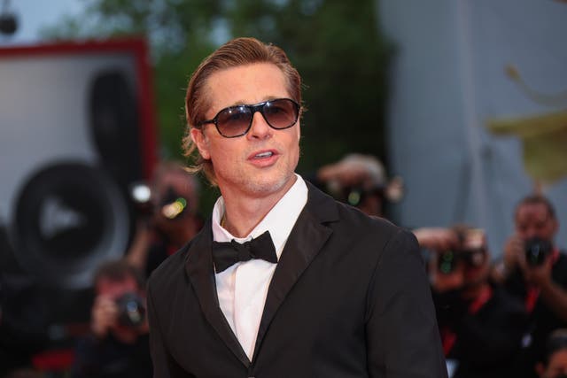 <p>A-listers including Brad Pitt arrived on day nine of the festival, as the world reeled from the historic announcement (Joel C Ryan/Invision/AP)</p>