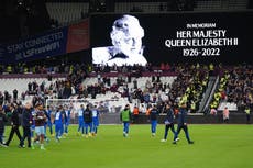 Premier League and rest of sport to decide on schedules after Queen’s death