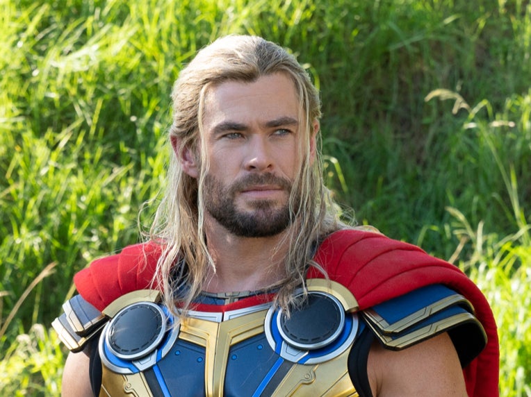 Chris Hemsworth in the 2022 Marvel film ‘Thor: Love and Thunder’