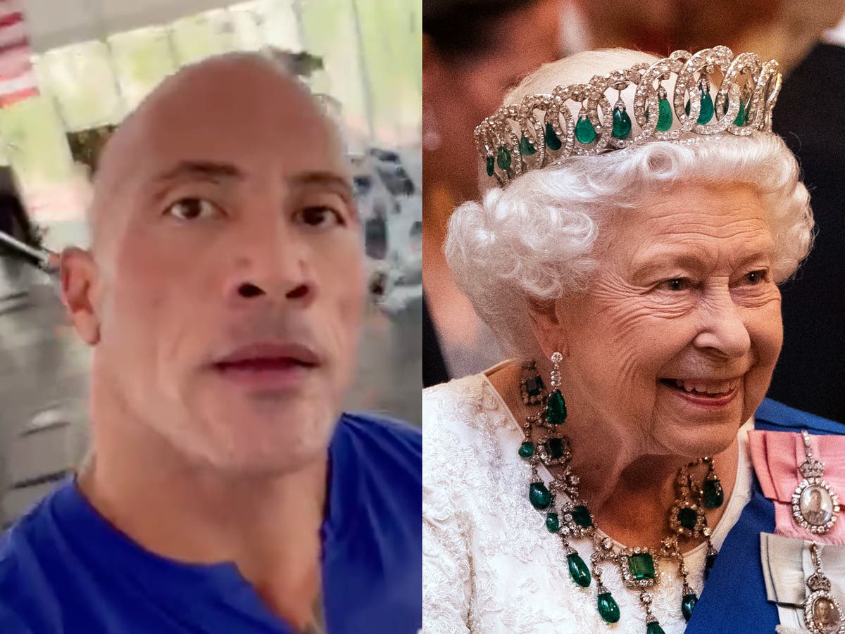 Dwayne Johnson pays tribute to the Queen hours after falling victim to hoax tweets