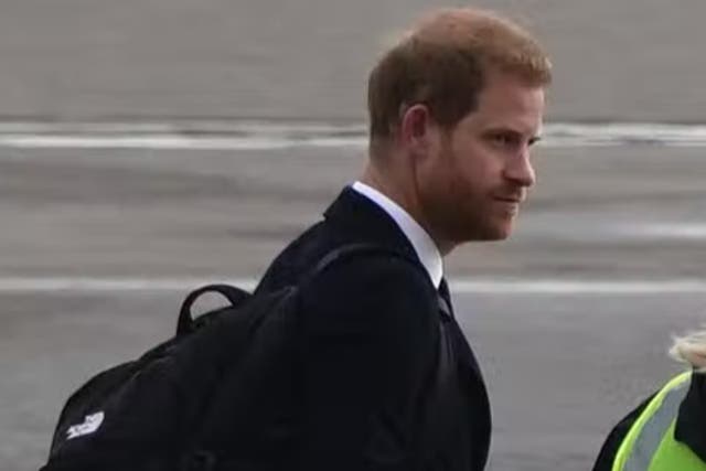 <p>Prince Harry has left Balmoral 12 hours after arriving following the Queen’s death</p>