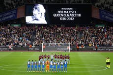 Premier League and EFL postpone fixtures following Queen’s death