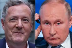 Piers Morgan tells Vladimir Putin to ‘stick your condolences where the sun don’t shine’ after Queen’s death