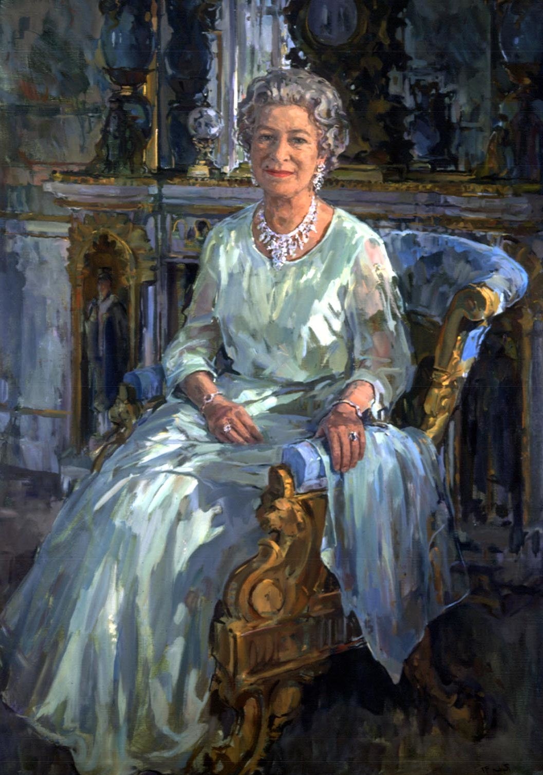 A portrait of The Queen by Susan Ryder (PA)