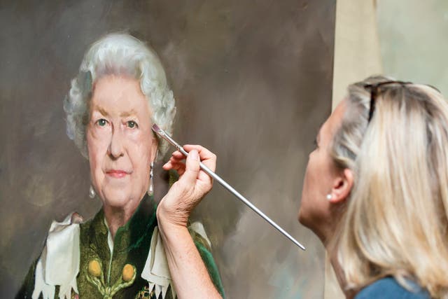 The Queen was a captivating subject for many artists, leading to the creation of a number of memorable portraits during her 70-year reign (PA)