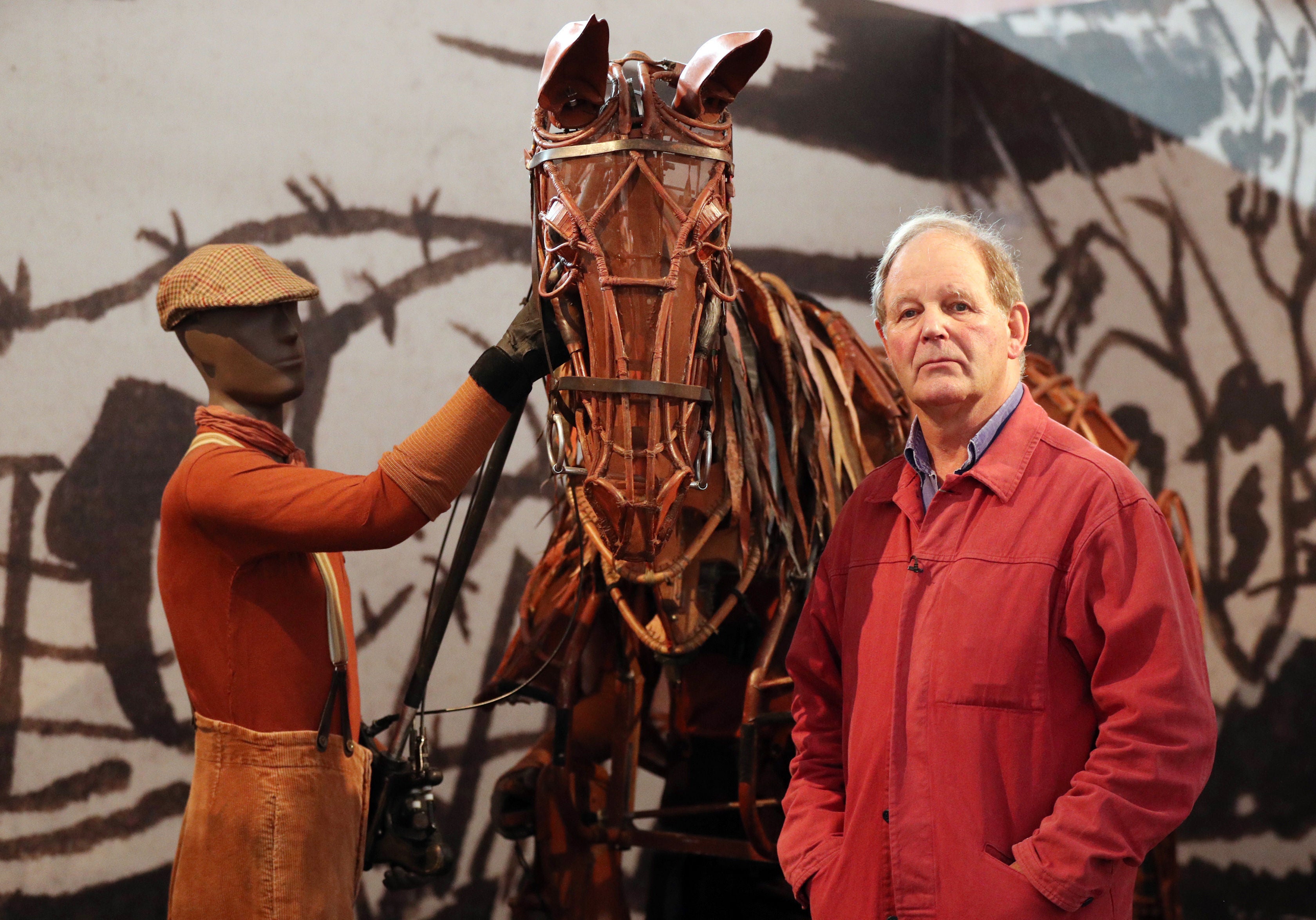 Author and playwright Michael Morpurgo, best known for children’s novels such as War Horse, opens the Michael Morpurgo: A Lifetime in Stories exhibition at the V&A Museum of Childhood, London (Jonathan Brady/PA)